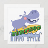 Surfer Hippopotamus (Front/Back)