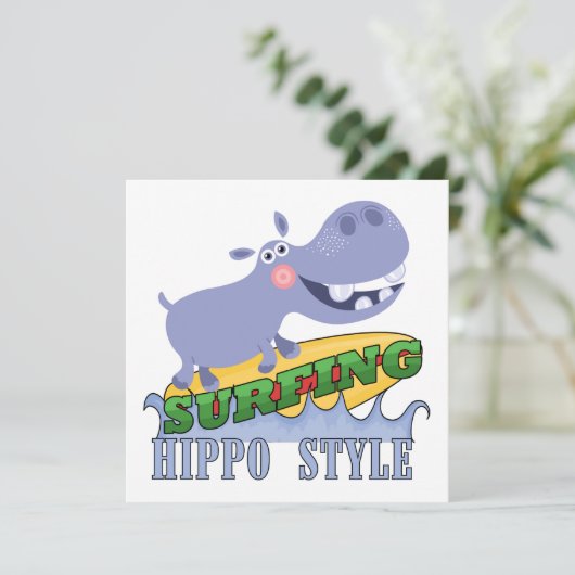 Surfer Hippopotamus (Standing Front)