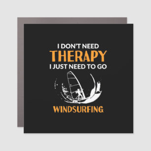 Surfer Just Need To Go Windsurfing Car Magnet