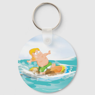 Surfer Keychain