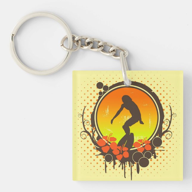 Surfer Keychain (Front)