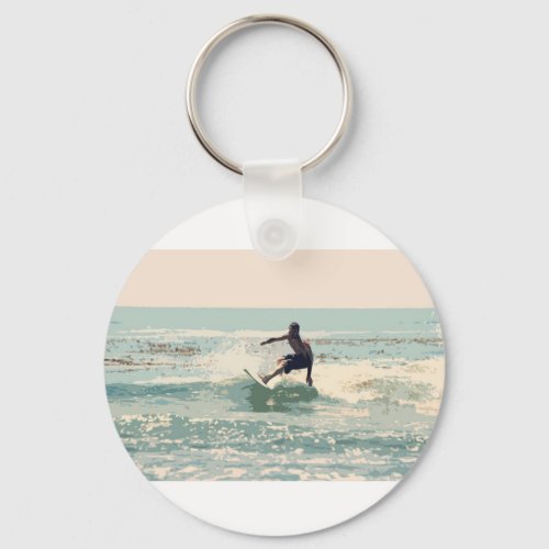 Surfer Keychain