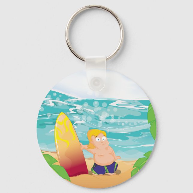 Surfer Keychain (Front)