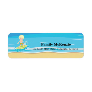 Surfer kids label