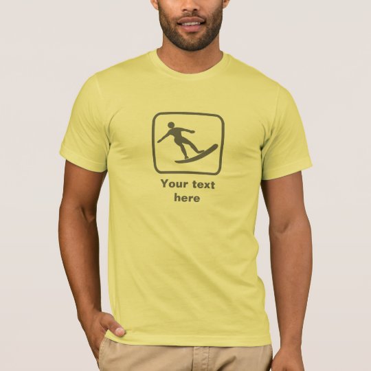 Surfer Logo -- Grey -- Customizable T-Shirt