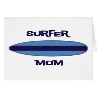 Surfer Mom Blue Cards