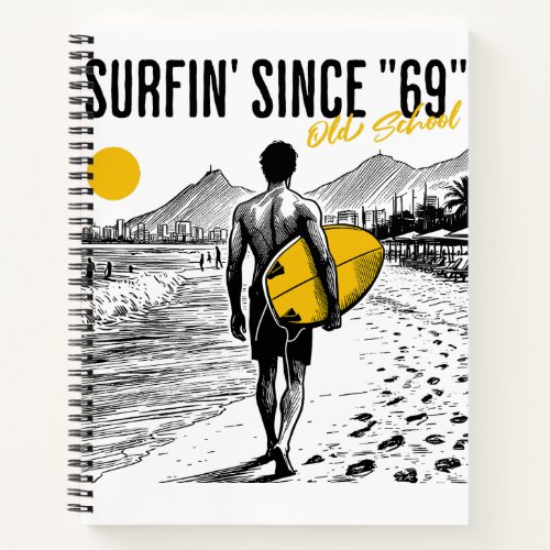 Surfer Old School 69 Notebook