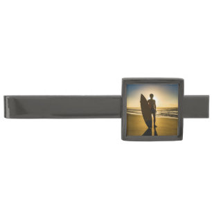 Surfer on Beach Tie Bar