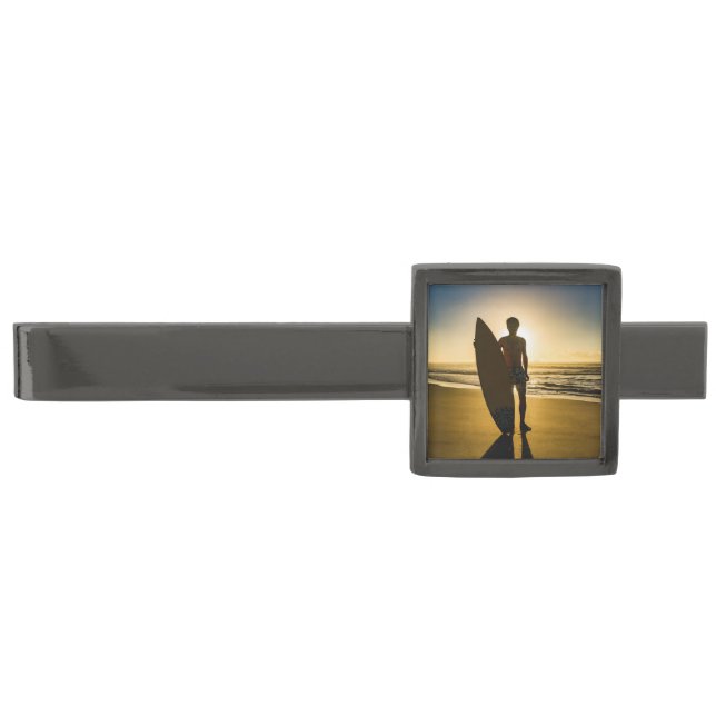 Surfer on Beach Tie Bar (Front)