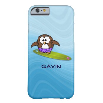 Surfer Owl Barely There Iphone 6 Case by just_owls at Zazzle