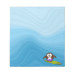 surfer owl notepad