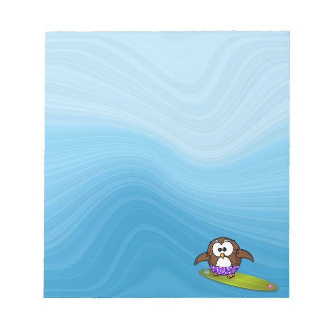 surfer owl notepad (Front)