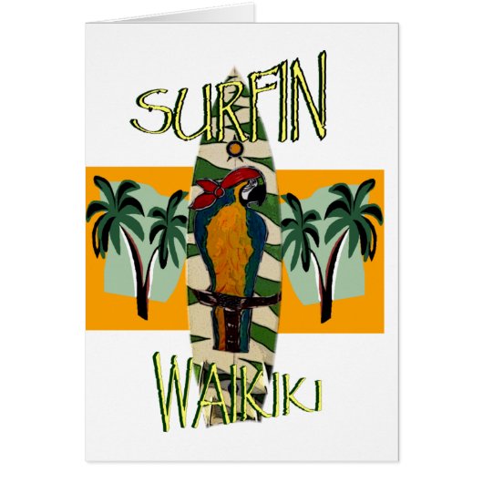 Surfer Parrot Cards (Front)