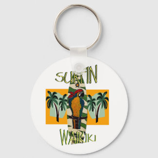 SURFER PARROT KEYCHAIN