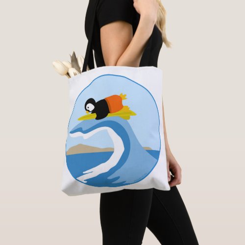 Surfer PenguinTote Tote Bag