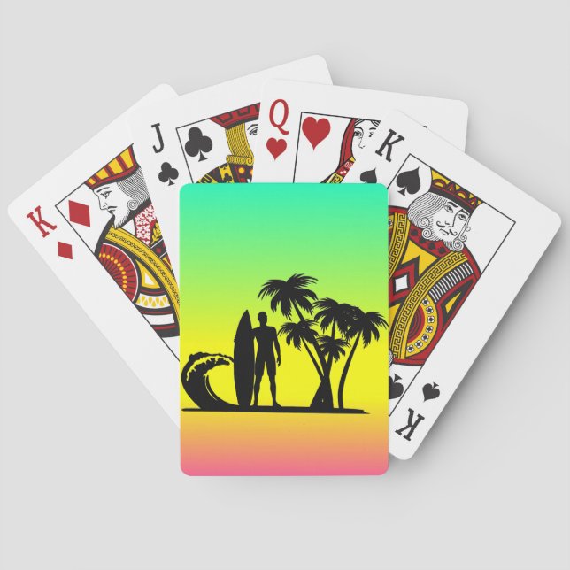 Surfer Poker Cards (Back)