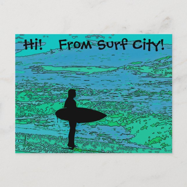 Surfer Postcard (Front)