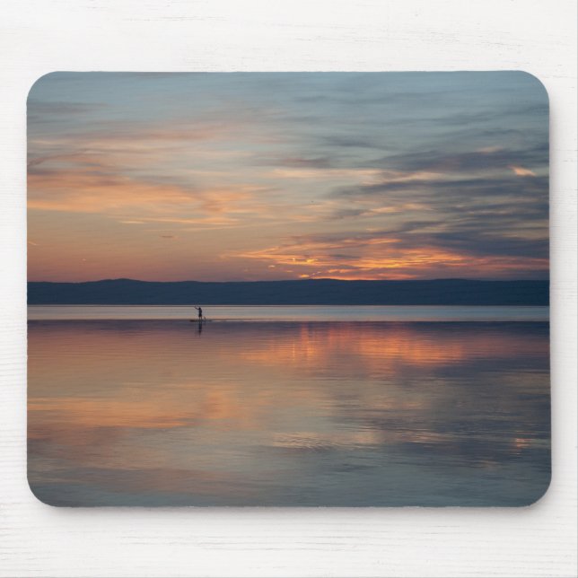 Surfer rowing to shore mouse pad (Front)