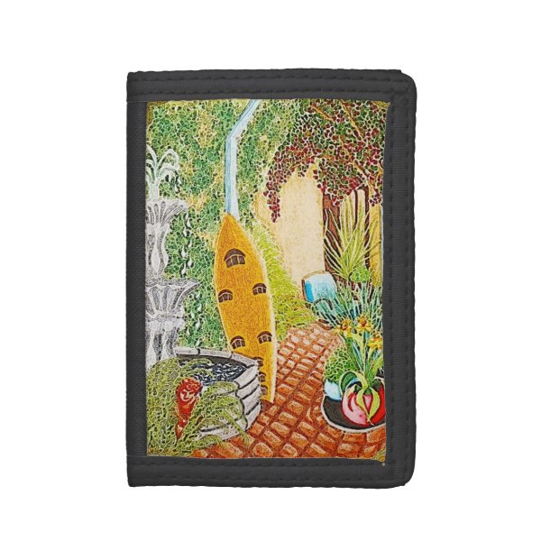Surfer’s Garden Trifold Wallet