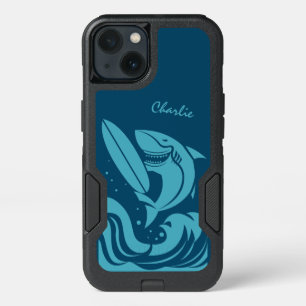 Surfer Shark custom name phone cases