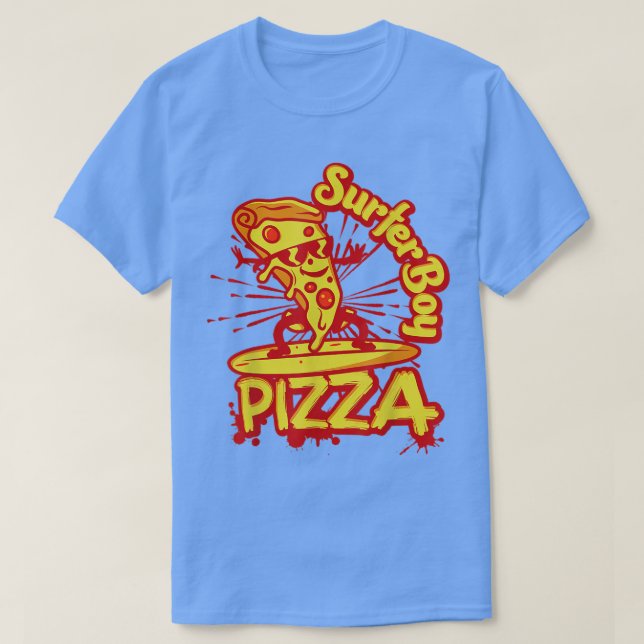 Surfer Shirt Retro Pizza Boy 30855340 (Design Front)
