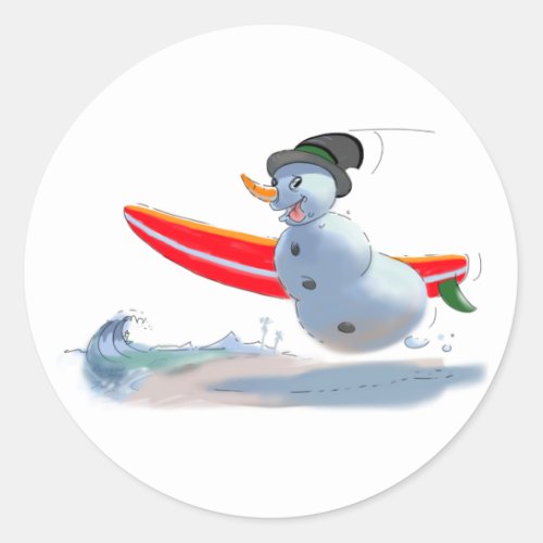 sUrFeR sNoWmAn Classic Round Sticker