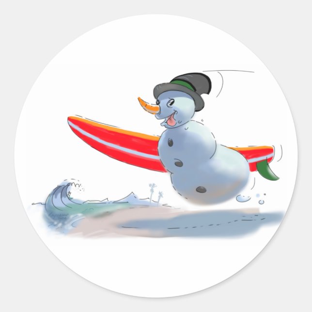 sUrFeR sNoWmAn Classic Round Sticker (Front)