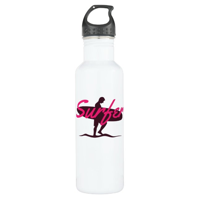 Surfer Stainless Steel Water Bottle (Front)