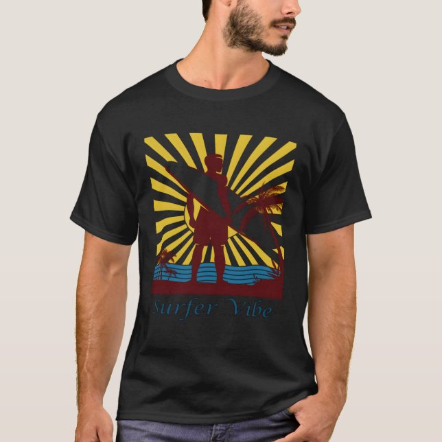 Surfer Surf Surf Board S Surfing T-Shirt (Front)