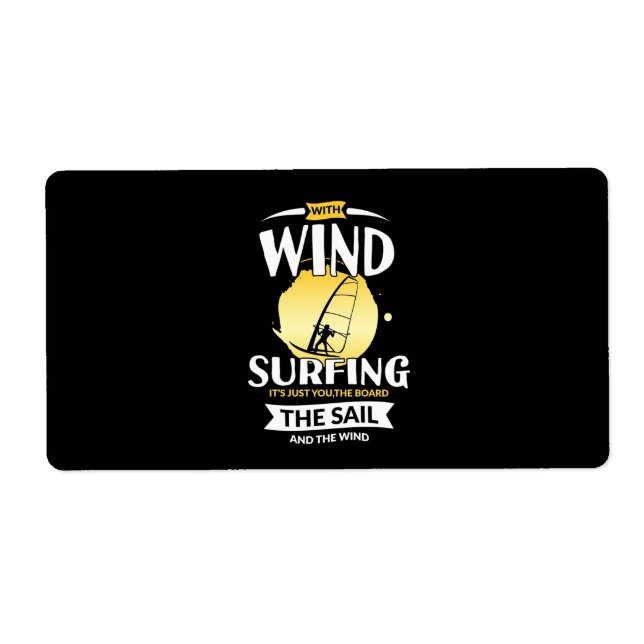Surfer The Sail And The Wind Label (Front)