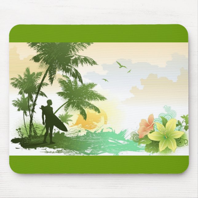 Surfer Theme Mouse Pad (Front)
