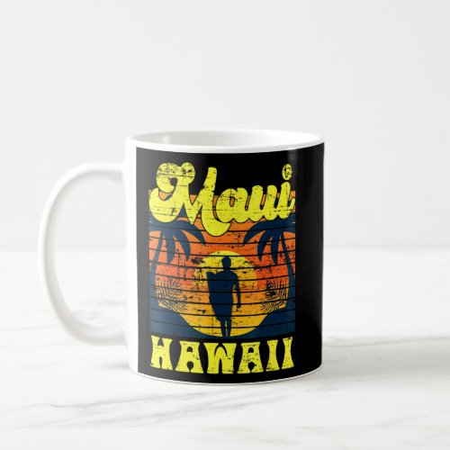 Surfer Tropical Sunset Hawaiian Summer Aloha Maui  Coffee Mug