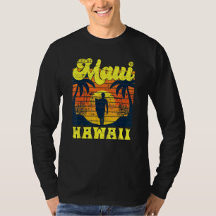 Surfer Tropical Sunset Hawaiian Summer Aloha Maui  T-Shirt
