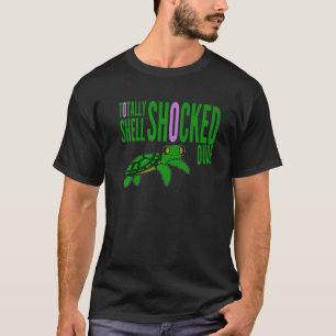 Surfer Turtle Totally Shell Shocked Dude Reptile P T-Shirt