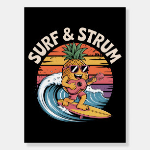 Surfer Ukulele Pineapple Surfing Men Surf Foam Board
