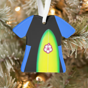 Surfer Wetsuit Personalized Ornament