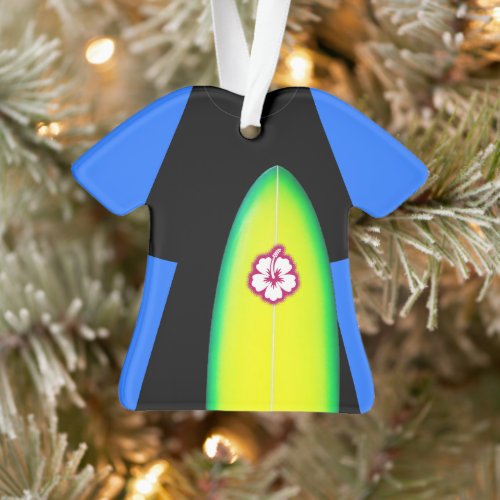 Surfer Wetsuit Personalized Ornament