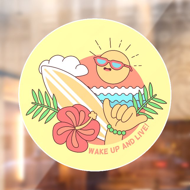 Surfer Window Cling (Sheet 2)