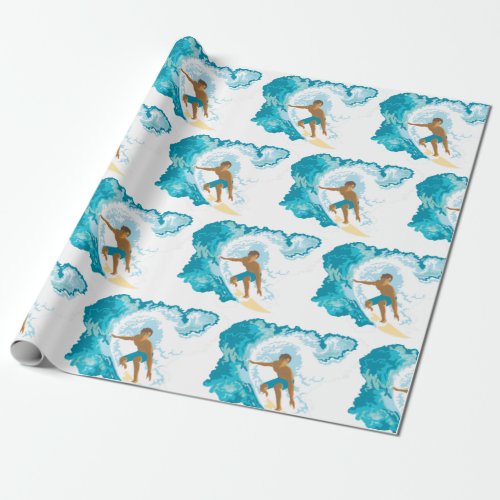 Surfer Wrapping Paper