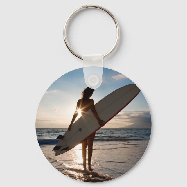 surfergirl.jpg keychain (Front)