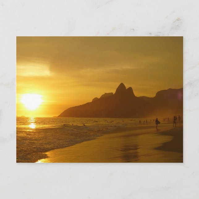 Surfers at Sunset Postcard (Front)