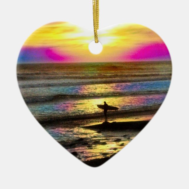 Surfer's Dream Series #2 Ceramic Ornament (Front)