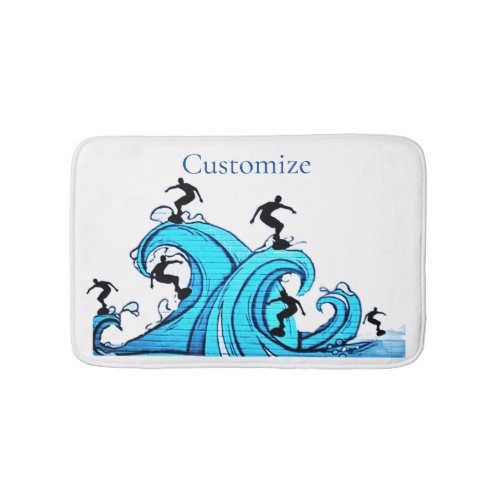 Surfers Everywhere Thunder_Cove  Bath Mat