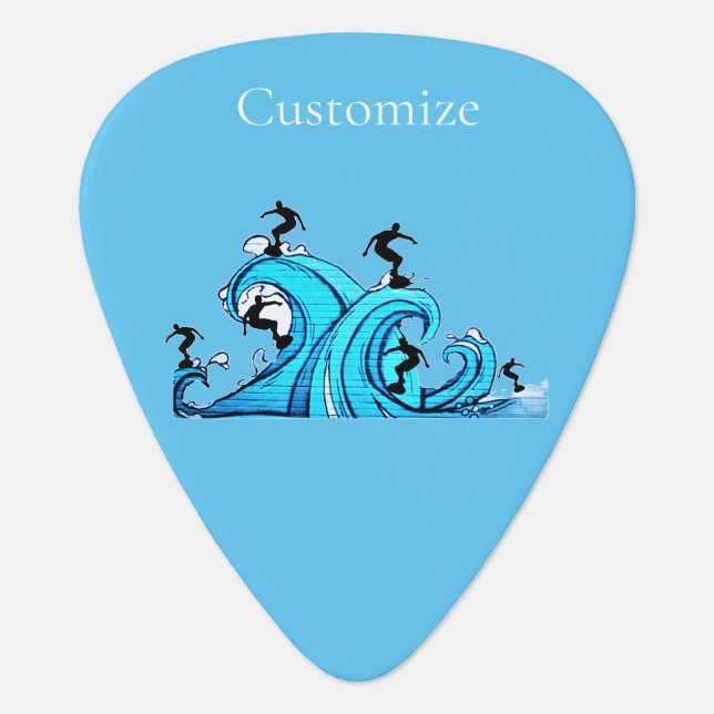 Surfers Everywhere Thunder_Cove  Guitar Pick (Front)