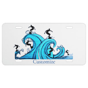 Surfers Everywhere Thunder_Cove  License Plate