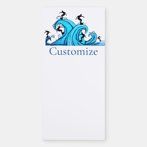 Surfers Everywhere Thunder_Cove  Magnetic Notepad