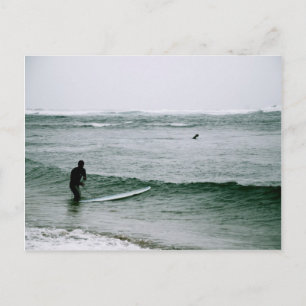 Surfers on the North Shore Postcard