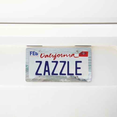 Surfers Paradise 3 surf wall art  License Plate Frame