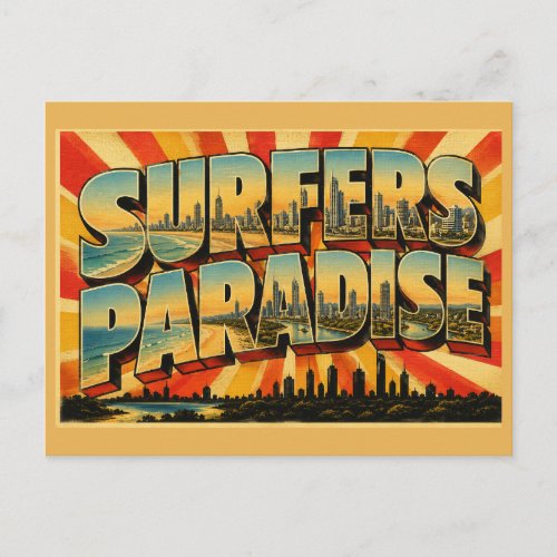 Surfers Paradise Queensland Australia Iconic Beach Postcard