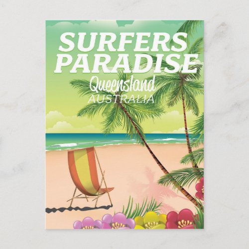 Surfers Paradise Queensland Australia Postcard